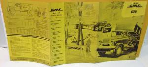 1957 GMC Truck Dealer Sales Brochure 630 HD Dump Cab & Chassis Canadian