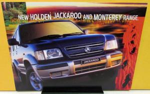 2002 Holden Jackaroo & Monterey Range Australian Dealer Sales Brochure Large