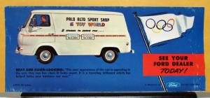 1962 Ford Econoline Testimonial Sales Folder Palo Alton Sport Shop Original