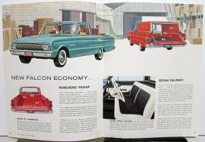 1962 Ford Truck Model Falcon Ranchero & Sedan Delivery Brochure & Specification