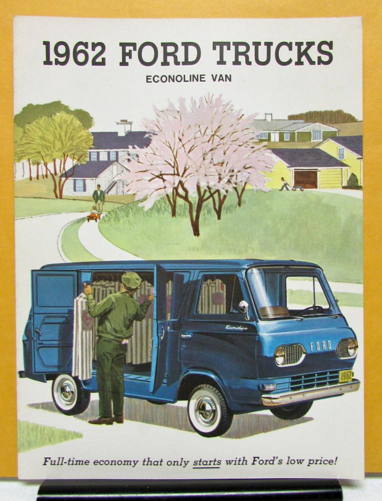 1962 Ford Econoline Van Truck Model Sales Folder & Specifications Original