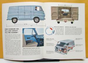 1962 Ford Econoline Van Truck Model Sales Folder & Specifications Original