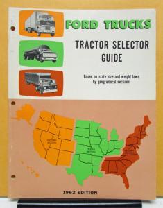 1962 Ford Truck Tractor Gas & Diesel Selector Guide by Geographical Sections