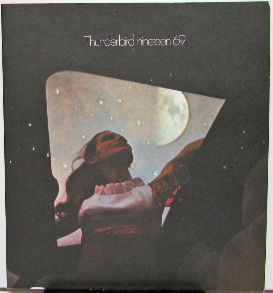 1969 Ford Thunderbird Color Sales Brochure Over Sized Original