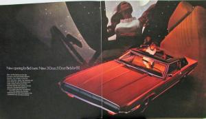 1969 Ford Thunderbird Color Sales Brochure Over Sized Original