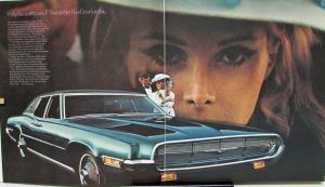1969 Ford Thunderbird Color Sales Brochure Over Sized Original