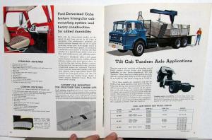 1962 Ford Tandem Axle Truck Model T 700 750 800 850 950 Sales Brochure Original