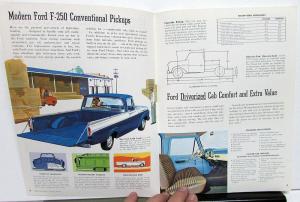 1962 Ford F 250 Pickup Truck Model Sales Folder Brochure & Specifications Orig