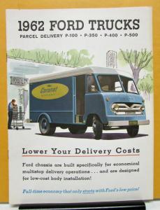 1962 Ford Parcel Delivery Truck Model P 100 350 400 500 Sale Brochure Specs Orig