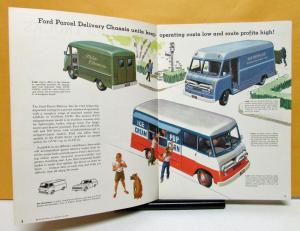 1962 Ford Parcel Delivery Truck Model P 100 350 400 500 Sale Brochure Specs Orig