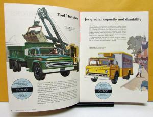 1962 Ford Truck Model F C 700 750 800 Conventional & Tilt Cab Sales Brochure