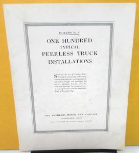 1914 Peerless Truck Dealer Sales Brochure Bulletin #3 Customer Trucks At Work