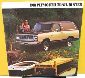 1981 Plymouth Trail Duster Dealer Sales Brochure Large PD PW 150 4WD