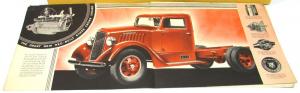 1931 REO Truck Dealer Sales Brochure 1.5 Ton Speedwagon Large Folder Original