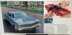 1967 Ford LTD XL Galaxie 500 Custom 500 Wagons Color Sales Brochure Original