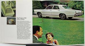 1967 Ford LTD XL Galaxie 500 Custom 500 Wagons Color Sales Brochure Original
