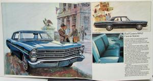 1967 Ford LTD XL Galaxie 500 Custom 500 Wagons Color Sales Brochure Original