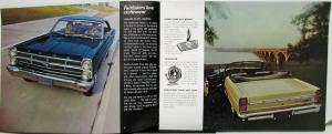 1967 Ford Fairlane GT GTA Conv 500 XL Club Coupe Sedan Wagons Sales Brochure