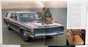 1968 Ford LTD XL Wagon Galaxie 500 Custom 500 Oversized Sales Brochure Original