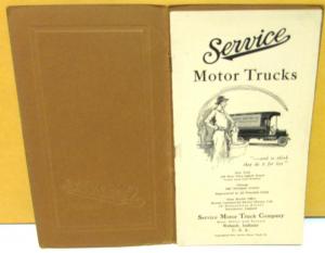 1916-1917 Service Trucks Dealer Sales Brochure W/Embossed Cover Worm Drive