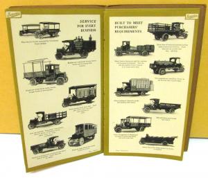 1916-1917 Service Trucks Dealer Sales Brochure W/Embossed Cover Worm Drive