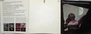 1969 Ford Thunderbird Sales Folder Mailer Original Condensed Specifications