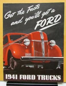 1941 Ford Model Panel Sedan Delivery Stake COE Express Pickup Sales Folder