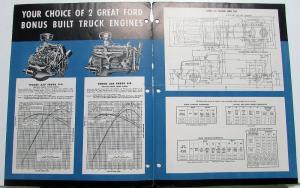 1949 Ford Series F6 Heavy Duty Series Truck Sales Brochure Original