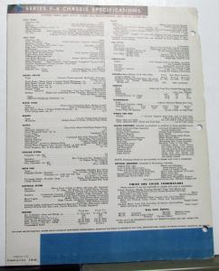 1949 Ford Series F6 Heavy Duty Series Truck Sales Brochure Original