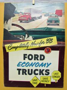 1953 Ford Truck Model F C B P 250 350 500 600 700 750 800 900 Sales Brochure