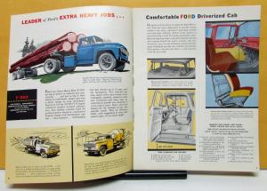 1958 Ford Truck Model F 700 750 800 900 Heavy Duty Sales Brochure Specs Original