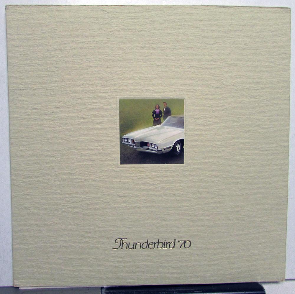 1970 Ford Thunderbird Brougham Landau Color Sales Brochure XL Original