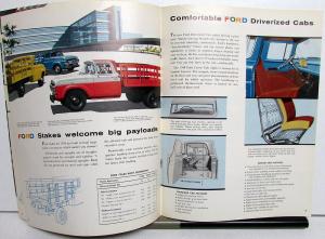 1958 Ford Truck F 100 250 350 Stake Courier Pickup Ranchero Sales Brochure Orig