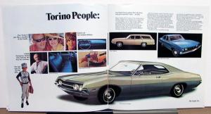 1971 Ford Mustang Torino Maverick Pinto Custom Color Sales Brochure XL Original