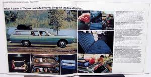 1971 Ford Wagons Torino Custom LTD Country Squire Sales Brochure XL Original