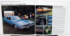 1971 Ford Wagons Torino Custom LTD Country Squire Sales Brochure XL Original