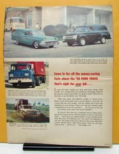 1958 Ford Truck Model F 100 Ranchero Nanchez Trace Sales Brochure