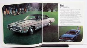 1971 Ford LTD Brougham Galaxie & Custom 500 Wagons Sales Brochure XL Original