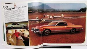 1971 Ford LTD Brougham Galaxie & Custom 500 Wagons Sales Brochure XL Original