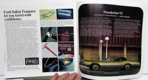 1971 Ford LTD Brougham Galaxie & Custom 500 Wagons Sales Brochure XL Original