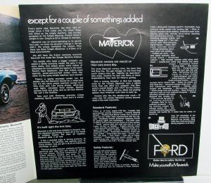 1971 Ford Maverick Grabber 2 & 4 Door Color Sales Folder XL Original