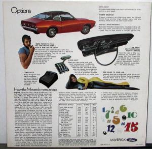1971 Ford Maverick Grabber 2 & 4 Door Color Sales Folder XL Original