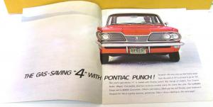 1962 Pontiac Prestige Dealer Sales Brochure Tempest LeMans Safari Coupe Sedan