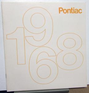 1968 Pontiac Dealer Sales Brochure Large Full Line GTO Tempest LeMans Grand Prix