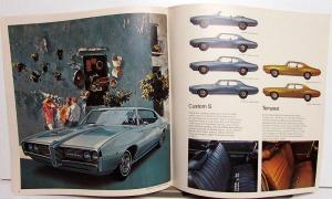 1969 Pontiac Dealer Sales Brochure Large Full Line GTO Tempest LeMans Firebird