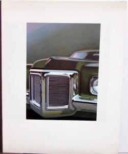 1969 Pontiac Dealer Prestige Sales Brochure Grand Prix Green Embossed Cover