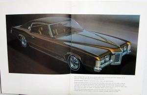 1969 Pontiac Dealer Prestige Sales Brochure Grand Prix Green Embossed Cover