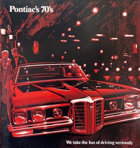 1970 Pontiac Dealer Sales Brochure Full Line GTO Judge Tempest LeMans Red Cover