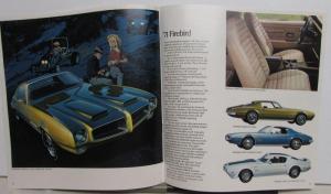 1971 Pontiac Dealer Brochure Full Line Firebird T/A GTO LeMans