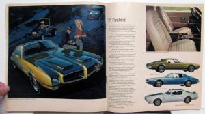 1971 Pontiac Dealer Brochure Full Line Firebird T/A GTO LeMans